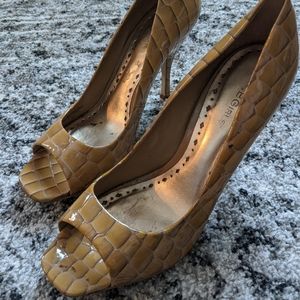 BCBGirls peep toe heels